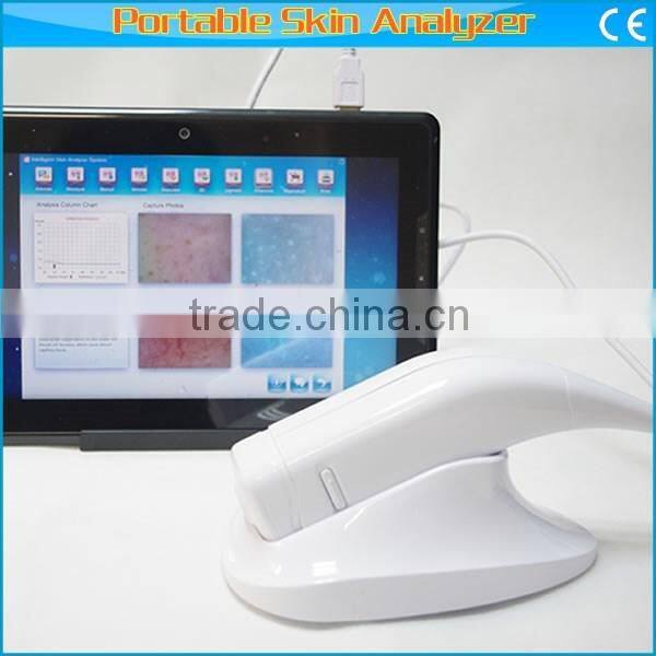 Home, salons and clinics using portable skin tightening skin analyzer