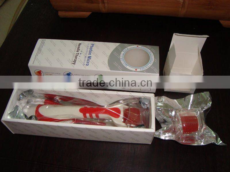 MNS derma roller/micro needle roller/beauty roller with Blue photon light