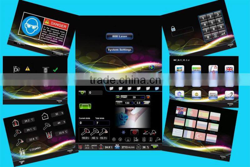 Hot selling Fashion handles Diode laser hair removal / 808 diode laser