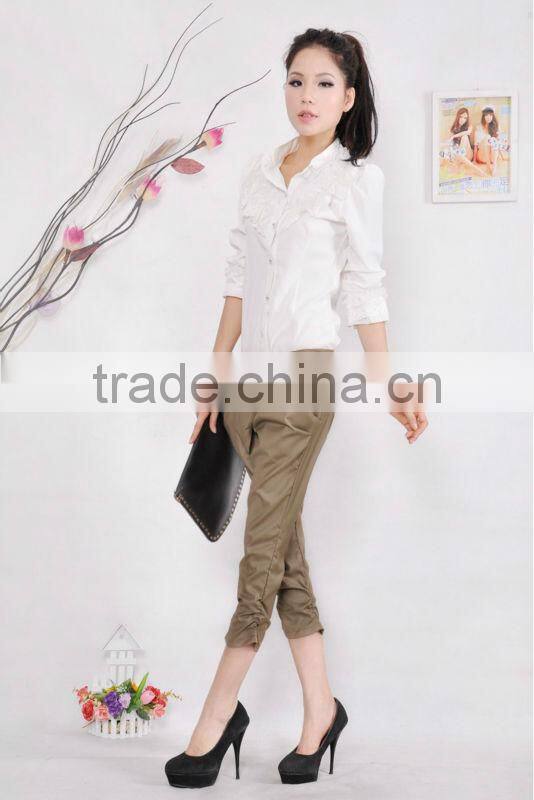 Top Sale 2014 Fashion Women's Pants High Waist Women's Skinny Long Trousers OL Casual Bow Harem Pants Large Size Women's Pants