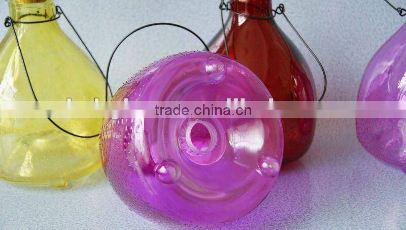 high quality colored glass wasp catcher