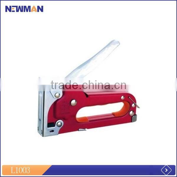 3 way 4-14mm heavy duty manuel industrial using gs bea staple gun for wood