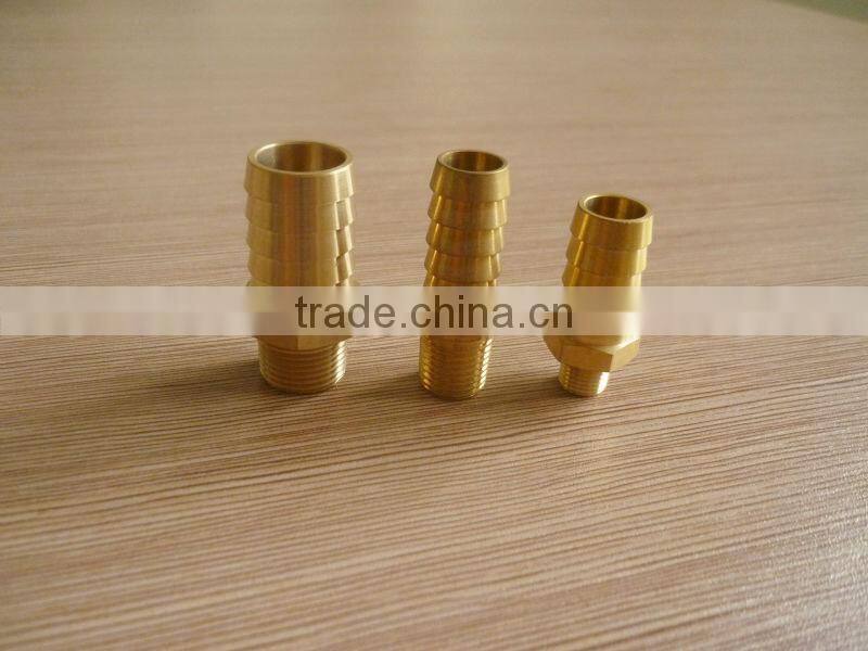 CNC 1/4 Brass Hose Male Connector Fittings for air compressor