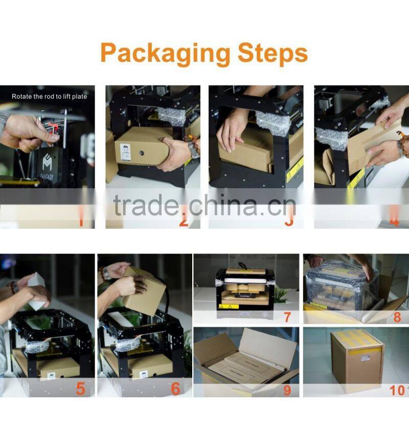 230x150x150mm Printing Size FANTASY Desktop 3D Printer Kit Machine Price FDM Dual Extruder Works with ABS and PLA