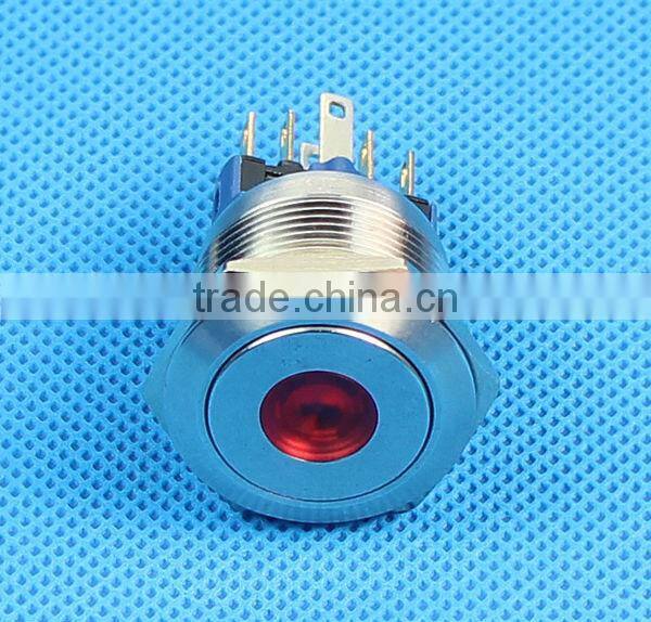22mm waterproof push pull button switch