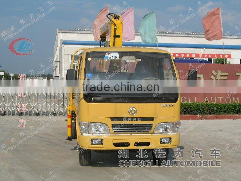 Dongfeng 2T mini bucket crane truck