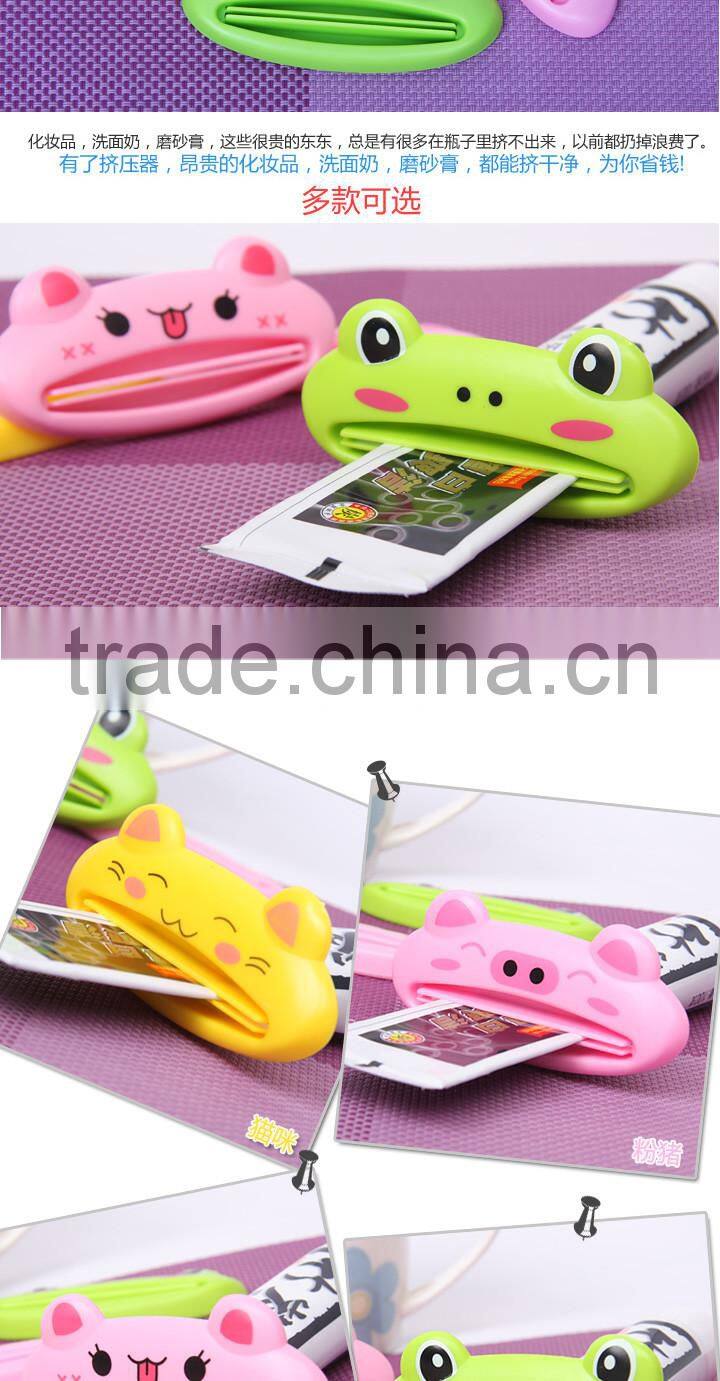 lovely cartoon toothpaste squeezer Dispenser Rolling Holder tools