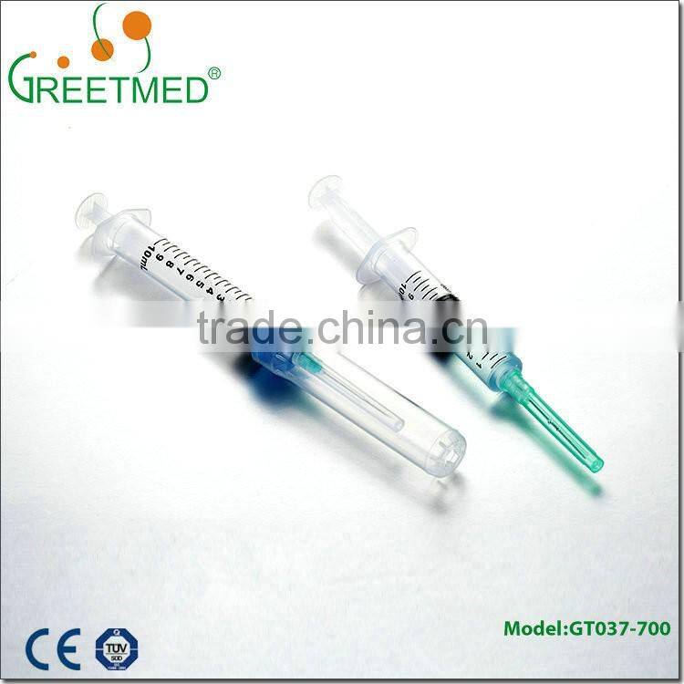 Good feedback disposable plastic medical syringe