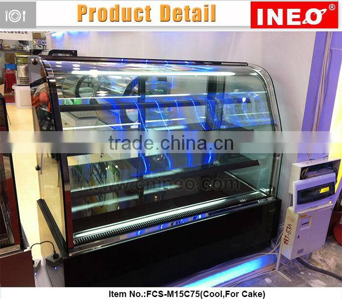 Free Standing Pastry Display Cases/Pastry Shop Equipment/Dessert Display Case