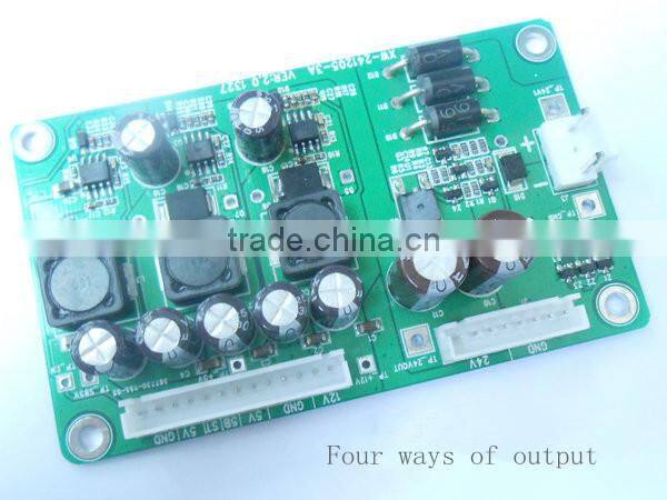 Car LCD TV TV power supply board buck module 12V24V5V Quad Output Driver Power Module