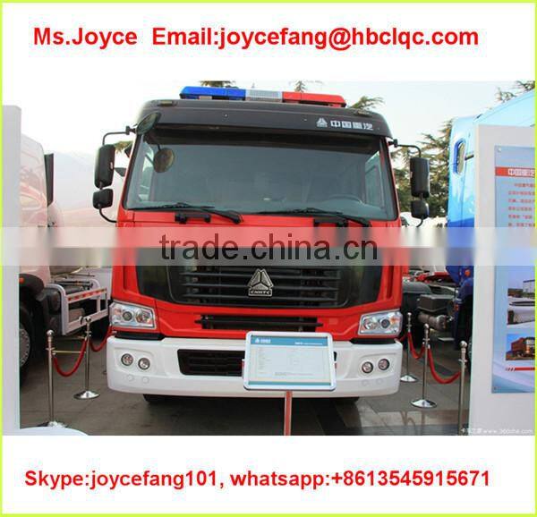 4*2,266hp Howo Water Foam Fire Fighter Truck