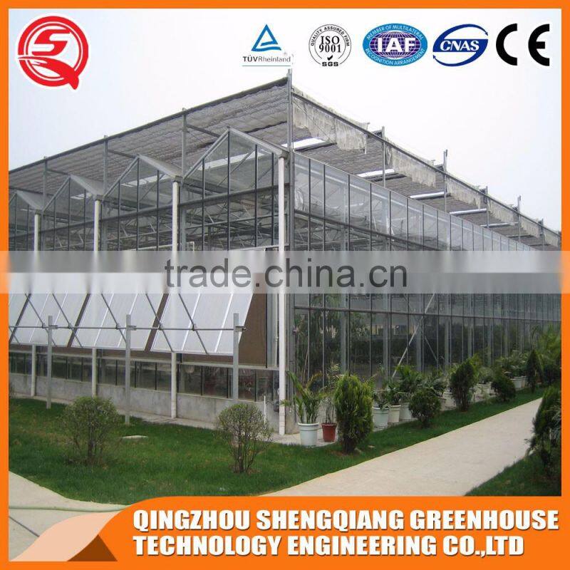 Commerical multi-span glass greenhouse control systems