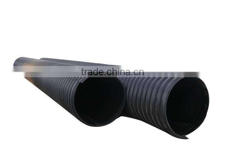 plastic steel belt corrugated pipe / corrugated pipe with steel belt