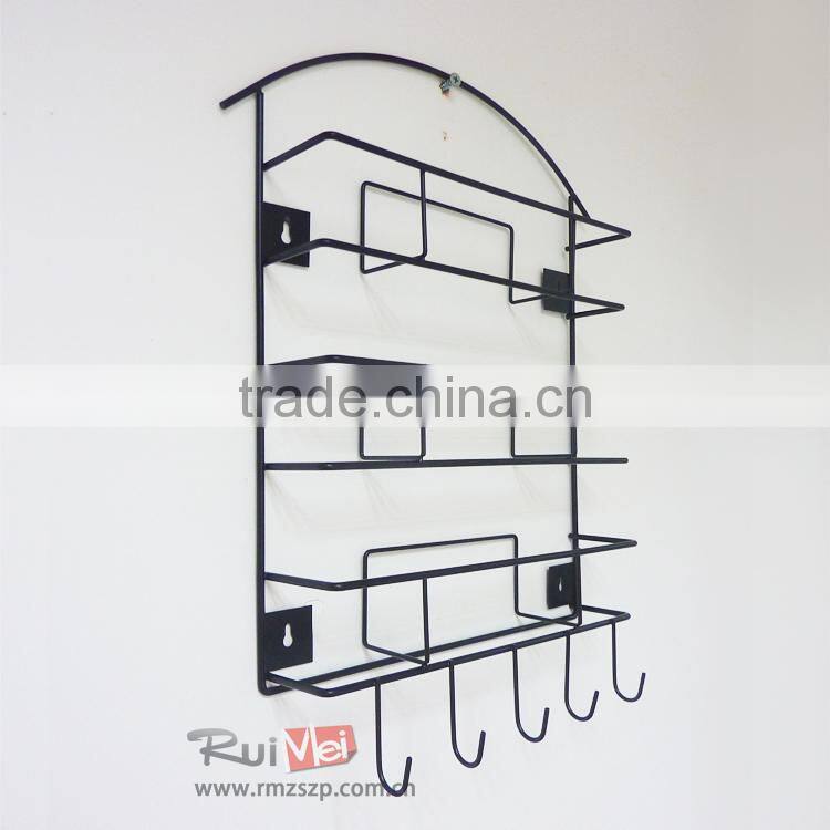 Solid metal modern wall envelope display rack