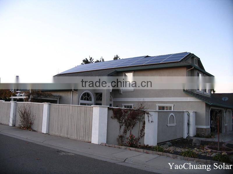 165W polycrystalline silicon 15.6% efficiency solar module/solar panel with MC4 connector