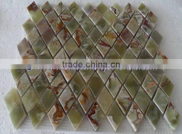 HOT SALE CHEAP PRICE DARK GREEN ONYX MOSAIC TILES COLLECTION