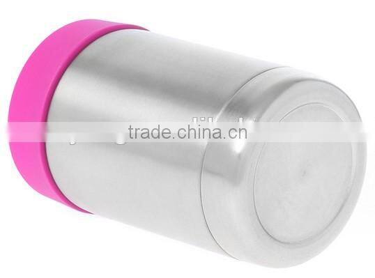 Double wall vacuum stainless Steel Beverage Can Insulator for 12 Ounce Can