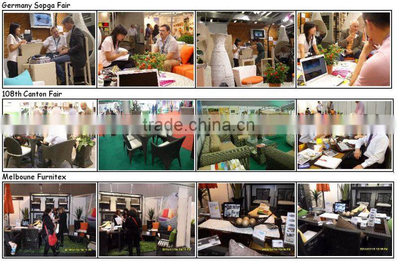 C - 2009 power coated aluminum outdoor rattan arm chair