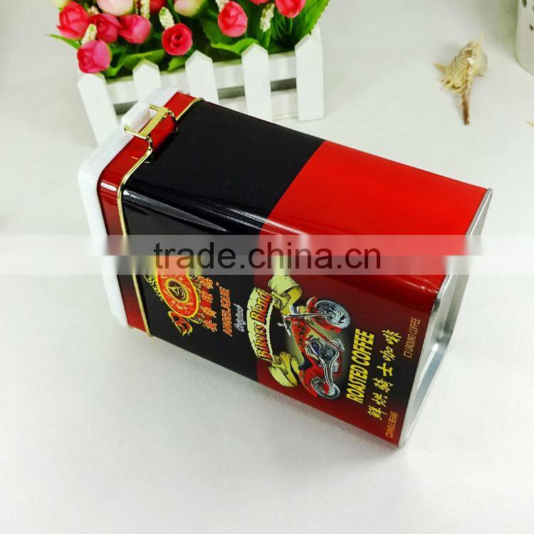 rectangle food grade tin box for coffee packaging