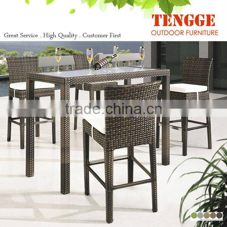 hot sale synthetic plastic bar tables and chairs used