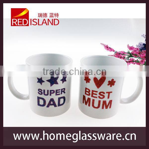 white ceramic coffee mug for wedding from china supplier