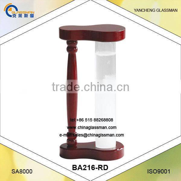 Fitzroy Weather Forecast Glass With Wooden Base YG638BR