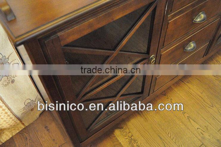 Luxury Spanish style wooden dinning room sideboard