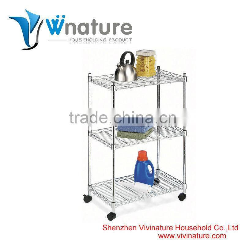 hot sale 3 layer stainless steel kitchen storage rack