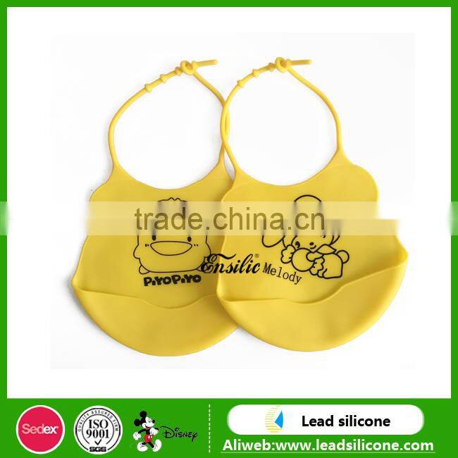 2017 popular new style silicone baby bib