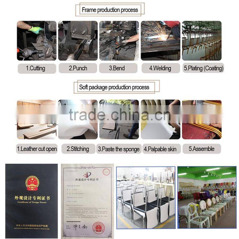 Hot sell item Stacking Metal Used Church Chair wite armrest