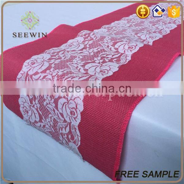 wholesale cheap burlap table runner
