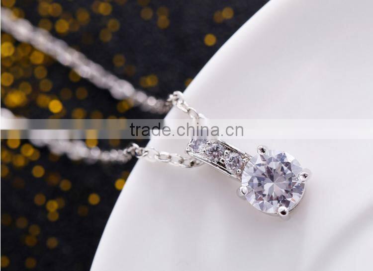 Wholesale Stock Small Order Fashion High Quality Single Drill Necklaces