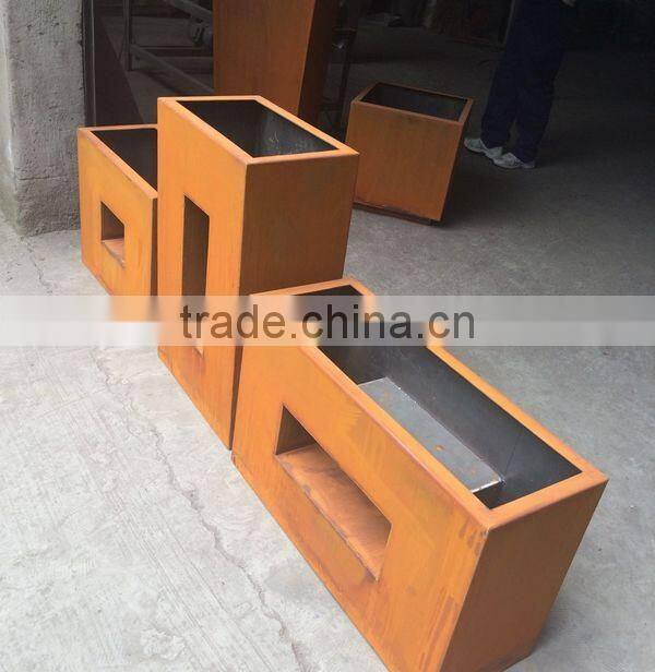 FO-9C17 Customized Corten Steel planter for home decor