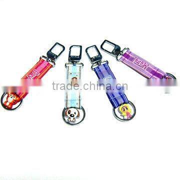 2013 new products woven key chain with pvc logo