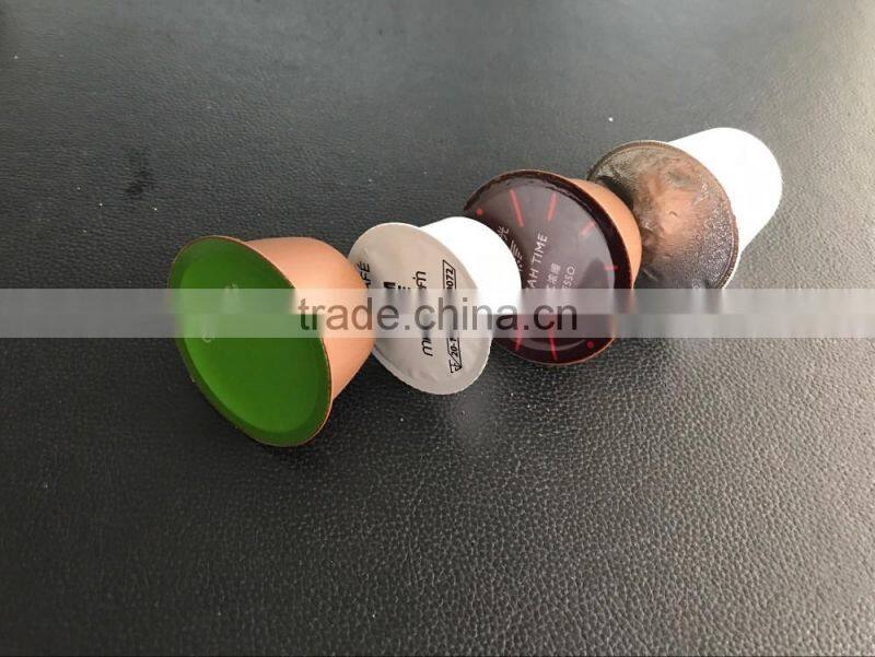 China Manufactuer empty nespresso caffitaly coffee capsule coffee