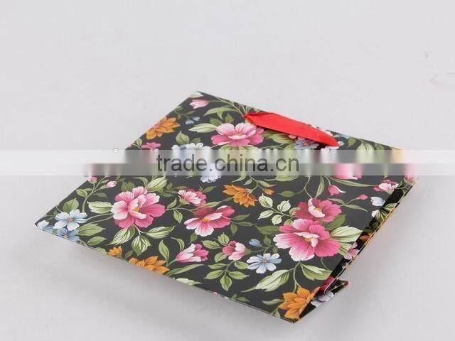 Flower Design Foldable Gift Bag / Shopping Paper Bag
