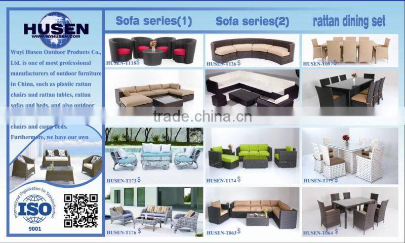Economic durable rattan sun lounger