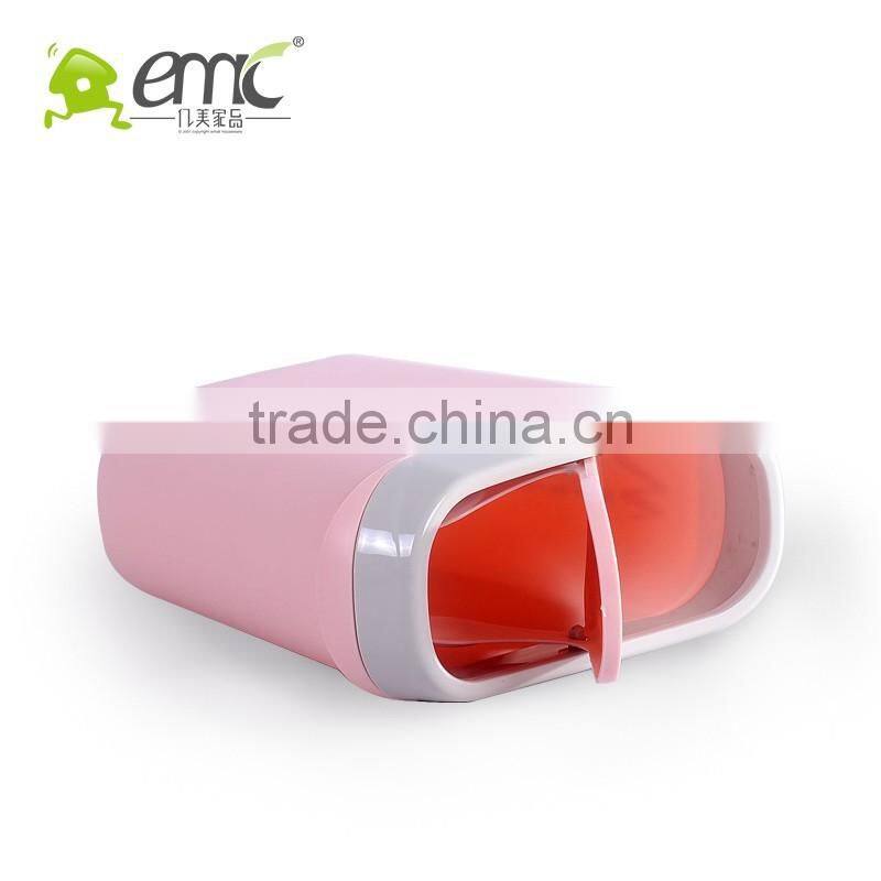 emc plastic mini trash can, mini trash can with cover