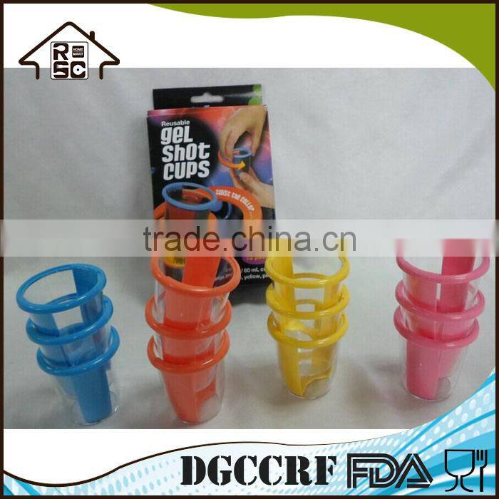 High Production 2 oz Plastic Resuable Jello Shot Cup 12pack