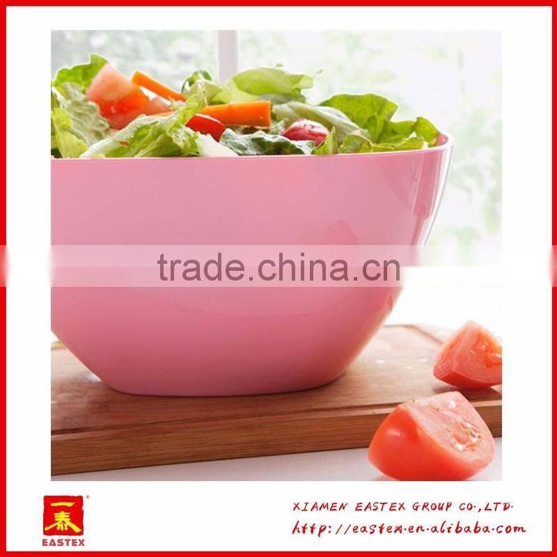 Candy color Plastic bowl salad bowl cheap round bowl