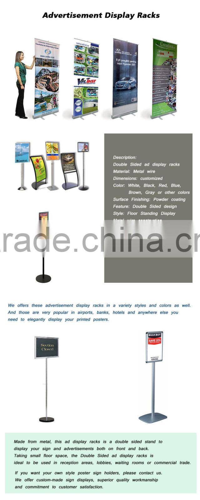 Durable&fashionable metal banner stands