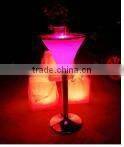Glowing tall bar tables / led outdoor light bar furniture