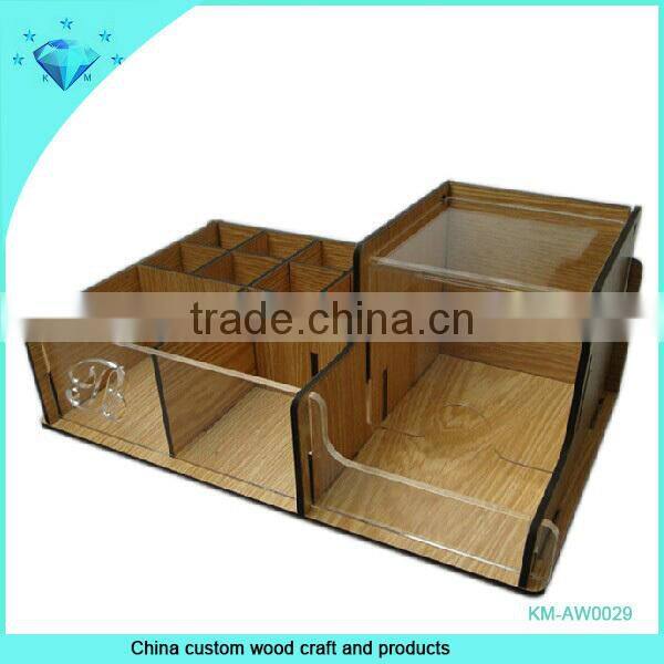 Large desk clear acrylic storage box