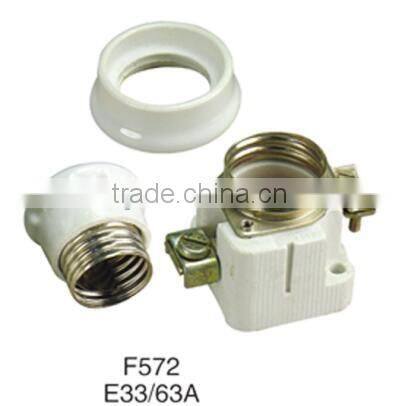 25A E27 screw type ceramic fuse holder fuse base