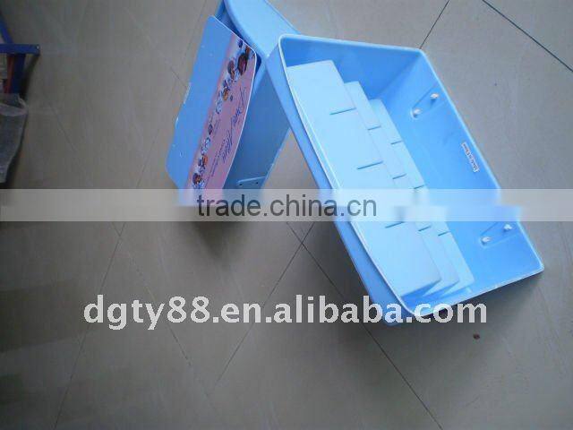 Vacuum forming plastic display for cosmetic