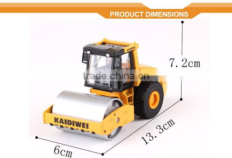 1:50 Single Drum Roller Road Diecast Part Model Engines Die Cast Model Car for Kids