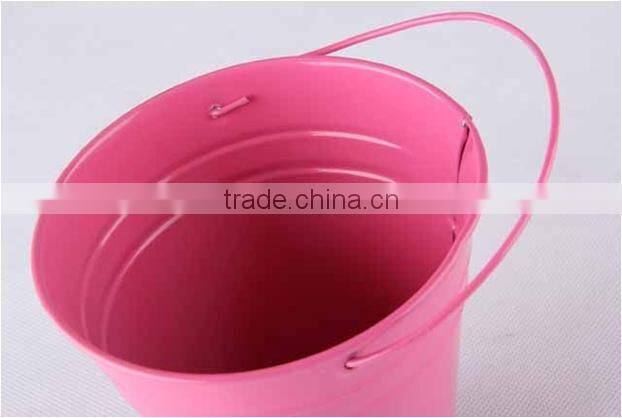 powder coated metal garden bucket kids metal bucket