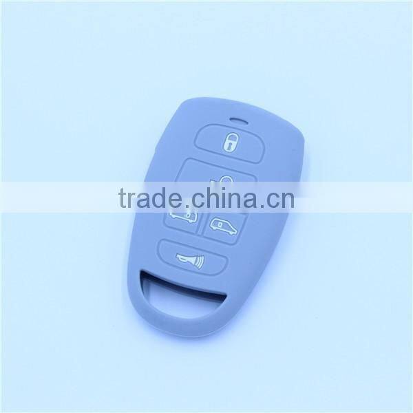 Silicone car key Holder, key Jacket Remote Key Case Shell for hyundai 5 Buttons
