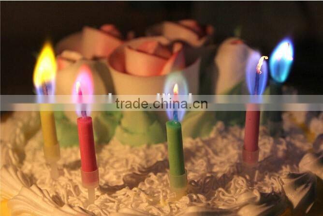 Romantic Coloured Flame Birthday Candle