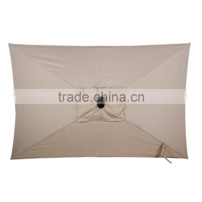 Beige Rectangular Market Outdoor Table Patio Umbrella